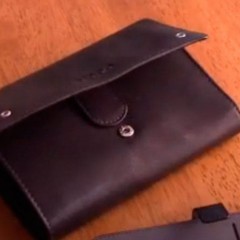 Кожаный бумажник байкера ZIPPO